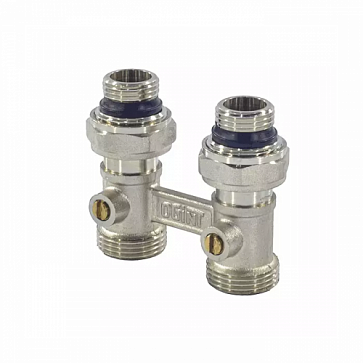 Узел нижнего подключения для двухтр Ду 15 Ру10 1/2"x3/4"ЕК прямой Ogint