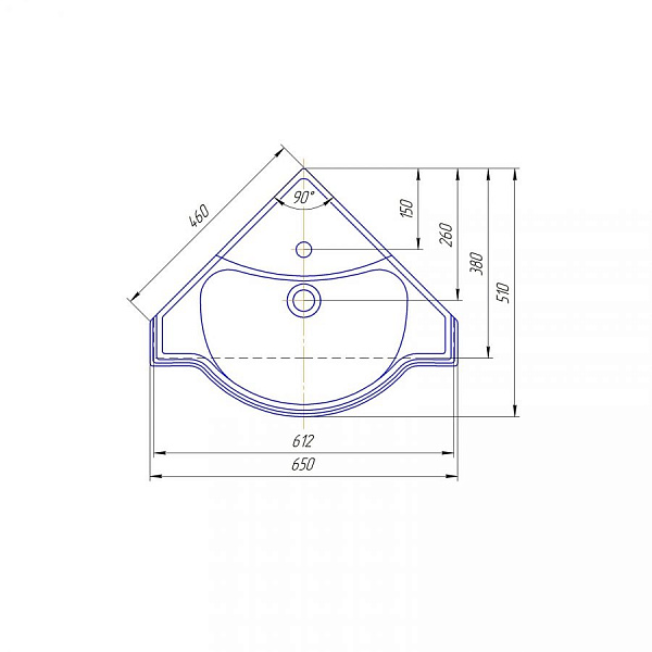 Раковина угловая Классик SD-00000377