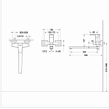 Смеситель для ванны c длинным изливом Bravat Riffle F672106C-L