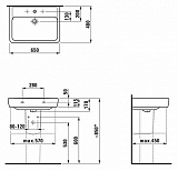 Раковина Laufen Pro 8.1895.3.000.104.1 65 см