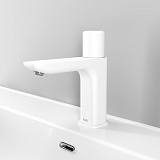 Смеситель для умывальника с инновационным управлением Push Control, белый матовый, Slide, IDDIS, SLIWTBTi01