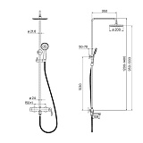 Смеситель с верхним душем, Joker, IDDIS, JOKSB1Fi06