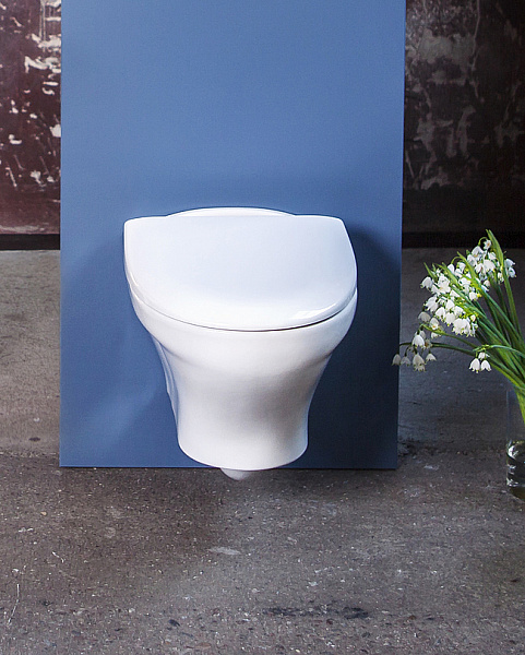 Унитаз подвесной Gustavsberg Estetic Hygienic Flush GB1183300R1030 безободковый, сиденье с микролифтом