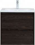 Тумба под раковину Aquanet Nova Lite 60 дуб черный (2 ящика) 00287894