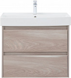 Тумба под раковину Aquanet Nova Lite 75 орех светлый (2 ящика) 00287885