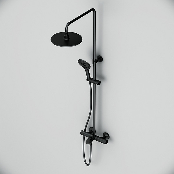 F0780522 Like душ.система, набор: смеситель д/ванны/душа с термостатом, верх.душ.d 220 мм, ручной ду