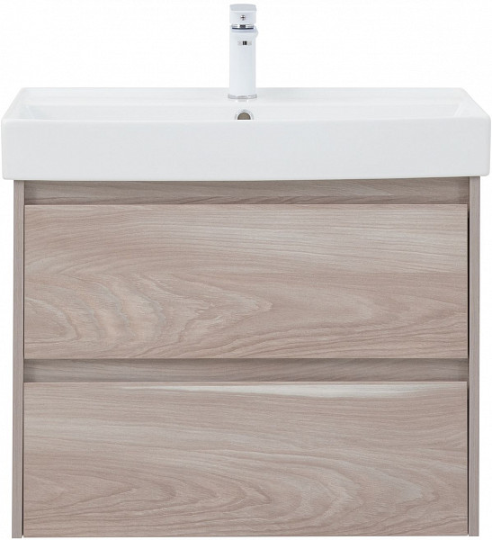 Тумба под раковину Aquanet Nova Lite 75 орех светлый (2 ящика) 00287885