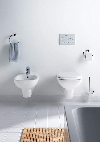 Подвесной унитаз Duravit  D-Code 45700900A1 в комплекте с сиденьем Soft Close