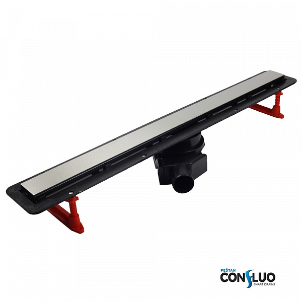 Душевой лоток Pestan Confluo Frameless Line 550 Black Glass