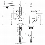 Смеситель для кухни HANSGROHE Talis S 300 72820000