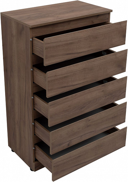 Комод Aquanet Сканди 700x400 Дуб крафт (5 ящиков) 00302552