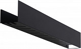Полка Aquanet Магнум 90x12 черная матовая, с крючками 00302222