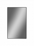 Зеркало Континент "Amer Led" с фоновой подсветкой, бесконтактным сенсором, черной окантовкой 600х1200