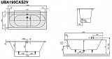 Акриловая ванна Villeroy & Boch O.Novo 190x90 UBA190CAS2V-01