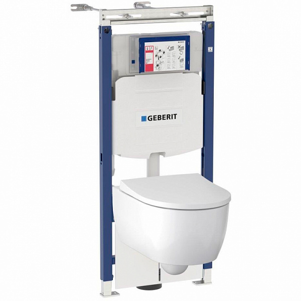 Унитаз с инсталляцией Geberit iCon 500.362.TC.I с горизонтальным выпуском