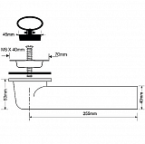 Выпуск с пробкой McAlpine MRSKW2E-40 выход 1"1/2