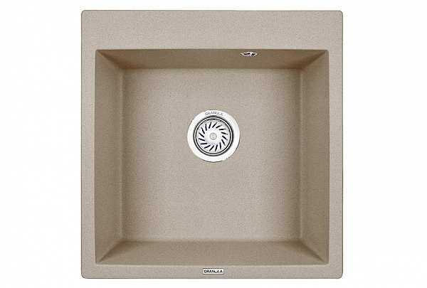 Мойка кухонная Granula квадратная кварц 5102, ПЕСОК
