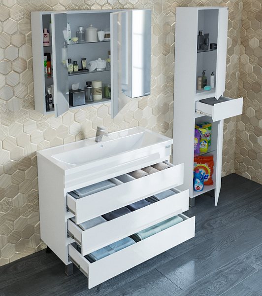 Тумба под раковину Марс 100 напольный Санта 700187