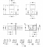 Унитаз-компакт Duravit ME by Starck 2170090000 напольный с бачком 0938100005