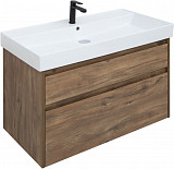 Тумба под раковину Aquanet Nova Lite 90 дуб рустикальный (2 ящика) 00249518