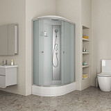 Душ.каб. NG-3324-14R (1200х800х2150) низкий поддон(26см) стекло МАТОВОЕ 4 места