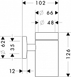 Стакан с держателем Hansgrohe Logis 40518000