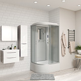 Душ.каб. NG-2310-14RP (1200х800х2150) высокий поддон(40см) стекло МАТОВОЕ 4 места