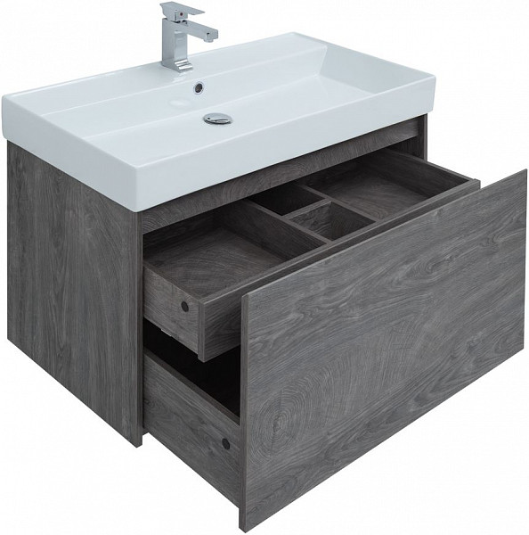 Тумба под раковину Aquanet Nova Lite 100 дуб рошелье (1 ящик) 00242579