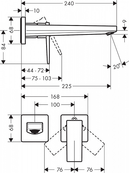 Смеситель для раковины Hansgrohe Metropol 32526000