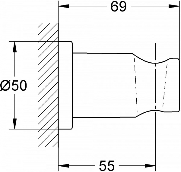 Настенный держатель Grohe Rainshower 27074000
