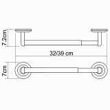 Держатель бумажных полотенец  Wasserkraft Rhein K-6222D