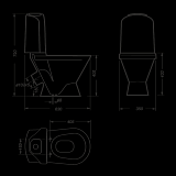 Унитаз-компакт Sanita Luxe Classic Luxe SL ТМ CSCSLCC01060611