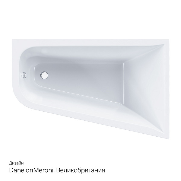 W72A-160R100W-A2 Ванна акриловая spirit  ассиметричная 160x100, без слива/перелива, правосторонняя