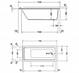 Акриловая ванна Duravit Starck 170x75 700335000000000