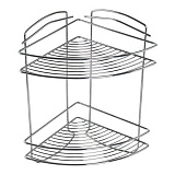 Полка двухъярусная угловая, проволока стальная, 09, Milardo, 209WC20M44