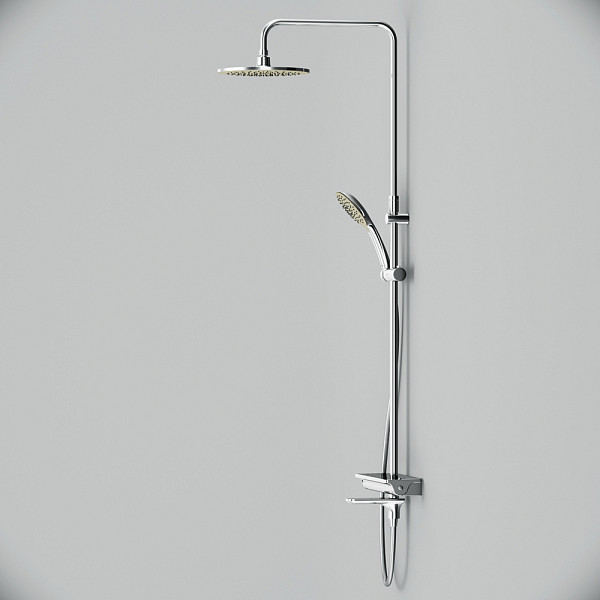 F0770A500 Spirit V2.0 душ.система, набор: смеситель д/ванны/душа с термостатом, верхн. душ d 250 мм,