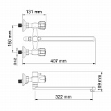 Смеситель для ванны с длинным изливом Wasserkraft Amper 2902L