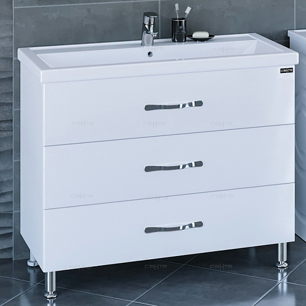 Тумба под раковину Виктория 100 напольная Санта 700131N