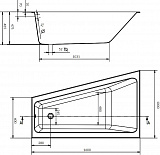Акриловая ванна Cersanit Crea 160x100 P-WA-CREA*160-LNL Левая
