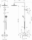Душевая колонна со смесителем для душа Bravat Eco F9111147C-A-RUS