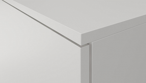 Пенал подвесной Unit 120, зеркало внутр., белый лед PpUNI.120.ZV-223