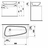 Раковина Laufen Palomba 8.1680.1.000.112.1 90 см