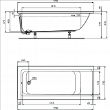 Акриловая ванна Ideal Standard Connect Air E106401 170х75 без гидромассажа