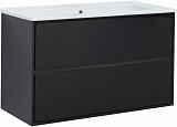 Тумба под раковину Aquanet Милан 105 черный глянец 00316690