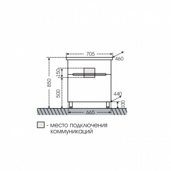 Тумба под раковину Лондон 70 напольная Санта 224006л
