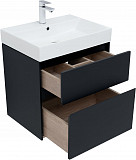 Тумба под раковину Aquanet Бруклин 60 антрацит матовый 00310140
