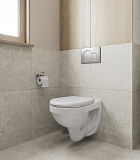 ПЭК Santeri Альфа 1.3815.9.S00.00B.0 подвесной унитаз + инсталляция + сиденье + панель хром