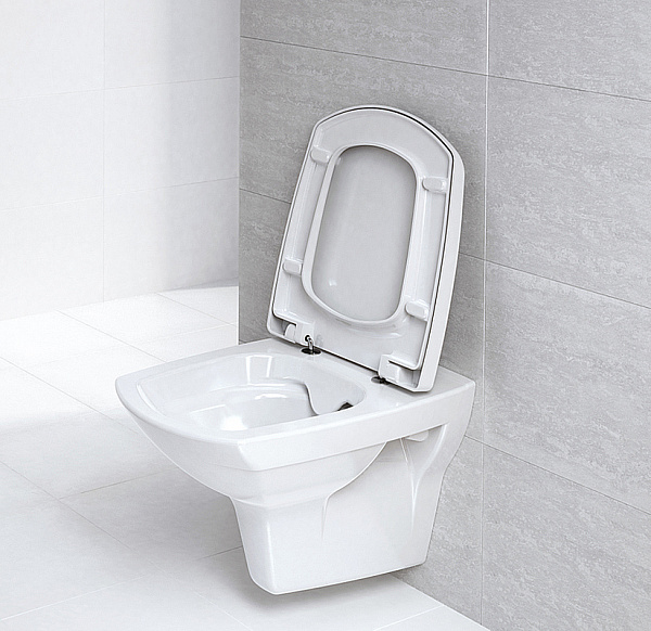 Унитаз подвесной Cersanit CARINA Clean On S-MZ-CARINA-XL-COn-S-DL-w с сиденьем