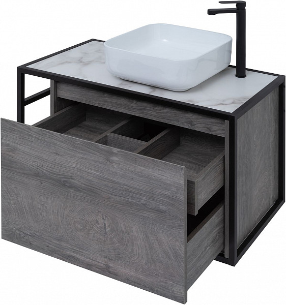 Тумба под раковину Aquanet Nova Lite Loft 90 R дуб рошелье 00261655