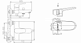 Смеситель для ванны c коротким изливом Bravat Pure F6105161C-01
